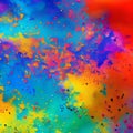 397 Abstract Ink Splotches: An artistic and expressive background featuring abstract ink splotches in bold and dramatic colors t