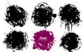 Abstract ink stains background. Grunge style. Strong strokes handmade. Ink drops, paint Royalty Free Stock Photo