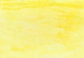 Abstract ink texture brush background yellow aquarel watercolor splash hand paint on white background Royalty Free Stock Photo