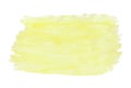 Abstract ink texture brush background yellow aquarel watercolor splash hand paint on white background