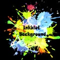 Abstract inkblot background