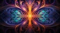 abstract, insanely beautiful meditation image, mystical patterns, magical colors, intricate textures , generated by AI