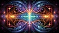 abstract, insanely beautiful meditation image, mystical patterns, magical colors, intricate textures , generated by AI