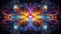 abstract, insanely beautiful meditation image, mystical patterns, magical colors, intricate textures , generated by AI