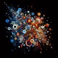 Abstract Insect Swarm An abstract representation of an insect sw