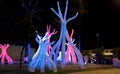 The abstract installation at Jerusalem Light Festival