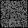 Abstract Interactive Art: Bold Texture In Yupik Style