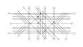 Abstract Interconnected Digital Network Lines, vector design Generative AI Royalty Free Stock Photo