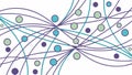 Abstract Interconnected Lines Pattern Illustration, Network, Connection Concept, vector design Generative AI Royalty Free Stock Photo