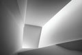 Abstract Interior Architecture in Black and White Royalty Free Stock Photo
