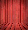 Abstract interior of red woodem room Royalty Free Stock Photo