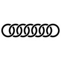 Abstract interlace, interweave geometric circle element. Intersecting, overlapping rings. Symbol for connection, link, joint
