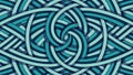 Abstract interlocking blue lines creating a circular vortex design Royalty Free Stock Photo