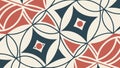 Abstract Interlocking Geometric Pattern Squares, vector design Generative AI Royalty Free Stock Photo