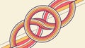 Abstract Interlocking Knot, Complexity and Connection, vector design Generative AI Royalty Free Stock Photo