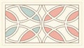 Abstract interlocking shapes pattern, modern geometric, vector design Generative AI Royalty Free Stock Photo