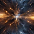 An abstract interpretation of a cosmic explosion, frozen in a moment of time, evoking awe and a sense of the infinite4 Royalty Free Stock Photo