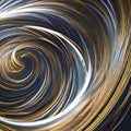 An abstract interpretation of a tornado, with textured and patterned shapes resembling the swirling motion of a tornado1, Genera