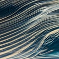 An abstract interpretation of a wave, with textured and patterned shapes resembling the fluid and dynamic motion of a wave1, Gen Royalty Free Stock Photo