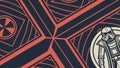 Abstract Intersecting Geometric Pattern, Dynamic Urban Design, vector design Generative AI Royalty Free Stock Photo