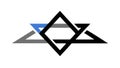 Abstract Intersecting Lines Geometric Pattern Icon, vector design Generative AI Royalty Free Stock Photo