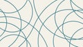 Abstract Intersecting Wavy Lines Pattern, vector design Generative AI Royalty Free Stock Photo