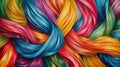 Abstract Intertwined Colorful Ribbons Royalty Free Stock Photo