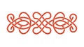 Abstract Intertwined Geometric Knot Design, vector design Generative AI Royalty Free Stock Photo