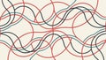 Abstract Intertwined Waves Lines Pattern Vector, vector design Generative AI Royalty Free Stock Photo