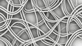 Abstract Intertwined White Ribbons Background Royalty Free Stock Photo