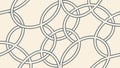 Abstract interwoven circular pattern in subtle tones, vector design Generative AI Royalty Free Stock Photo