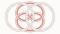 Abstract Intricate Circular Patterns, Modern Geometric Vector Design Generative AI Royalty Free Stock Photo