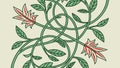 Abstract Intricate Vine Pattern, Organic Interlaced Design, vector design Generative AI Royalty Free Stock Photo