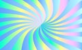 Abstract iridescent background of stripes, twisting in a spiral. Vector design element