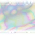 Abstract iridescent holographic background, vector mesh gradient Royalty Free Stock Photo