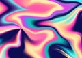 Abstract Iridescent Swirling Background