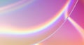 Abstract iridescent waves with rainbow light refraction and soft pink and purple gradients Royalty Free Stock Photo
