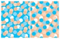 Funny Simple Geometric Repeatable Design.Abstract Irregular Dotted Seamless Vector Pattern.