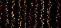 abstract irregular pieces decoration golden red inline crystallized background