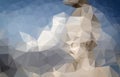 abstract irregular polygon background with a triangle pattern in Royalty Free Stock Photo
