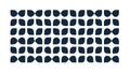 Abstract Irregular Rounded Shapes Pattern, Organic Background, vector design Generative AI Royalty Free Stock Photo