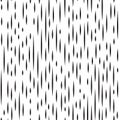 Abstract irregular striped line seamless pattern. Black and white line ornament