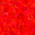 Abstract irregular triangle tile mosaic pattern background - polygonal vector design from triangles in red tones