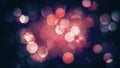 Abstract isolated blurred festive red and pink Christmas lights with bokeh Royalty Free Stock Photo