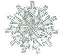 Abstract, isolated circle of computer cursors