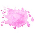 Abstract isolated colorful vector watercolor stain. Grunge element for paper design Royalty Free Stock Photo