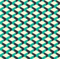 Abstract isometric 3d retro cube pattern background