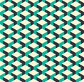 Abstract isometric 3d retro cube pattern background