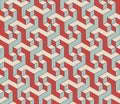 Abstract isometric 3d seamless pattern background