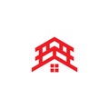 abstract japanese home logo vector